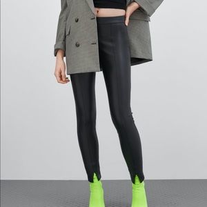 Faux leather leggings! NWT